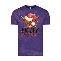 Cloud Purple mooey christmas Vintage Tee - MaliasSmallBusiness