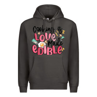 Smoke cooking is love made edible Premium Hoodie - MaliasSmallBusiness