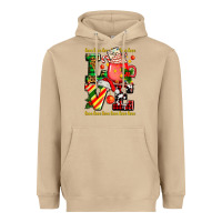 Mushroom love with coffee cup and christmas lights Heavyweight Hoodie - AdoDesignShop