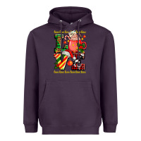 Plum love with coffee cup and christmas lights Heavyweight Hoodie - AdoDesignShop