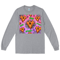 Heather Grey halloween Long Sleeve Tee - texasbilliewilder