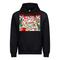Black christmas hot chocolate Urban Hoodie - MaliasSmallBusiness
