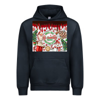 Navy christmas hot chocolate Urban Hoodie - MaliasSmallBusiness