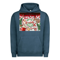 Pigment Midnight Navy christmas hot chocolate Urban Hoodie - MaliasSmallBusiness