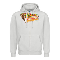 Dove Grey chocolate christmas cake fa element Zipper Hoodie - FaDigitalArtStudio