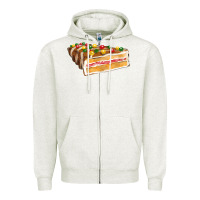 Oatmeal Heather chocolate christmas cake fa element Zipper Hoodie - FaDigitalArtStudio