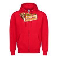 Red chocolate christmas cake fa element Zipper Hoodie - FaDigitalArtStudio