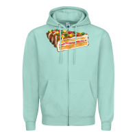 Seafoam chocolate christmas cake fa element Zipper Hoodie - FaDigitalArtStudio