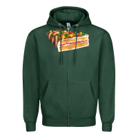 Sports Green chocolate christmas cake fa element Zipper Hoodie - FaDigitalArtStudio