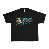 Black camping is my kitchen with wine Urban Heavy Tee - texasbilliewilder