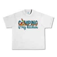 Lunar Rock camping is my kitchen with wine Urban Heavy Tee - texasbilliewilder