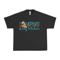 Pigment Black camping is my kitchen with wine Urban Heavy Tee - texasbilliewilder