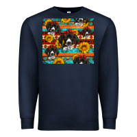 Navy western german shorthaired pointer Premium Sweatshirt - Artiststas