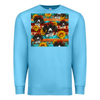 Ocean Blue western german shorthaired pointer Premium Sweatshirt - Artiststas