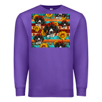 Purple western german shorthaired pointer Premium Sweatshirt - Artiststas
