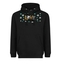 Black for the love of the game soccer Heavyweight Hoodie - Jasminsmagicworld