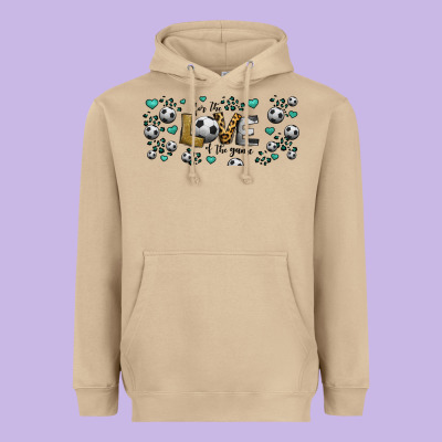 For The Love Of The Game Soccer Heavyweight Hoodie Designed By Jasminsmagicworld