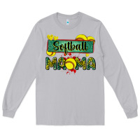 Moon Dust softball mama with leopard Long Sleeve Tee - Zillion Design Studio