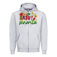 Heather Grey sassy senorita Zipper Hoodie - HRA Design Shop