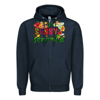 Navy sassy senorita Zipper Hoodie - HRA Design Shop