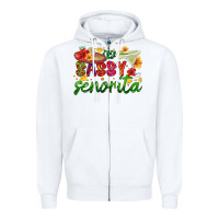 White sassy senorita Zipper Hoodie - HRA Design Shop