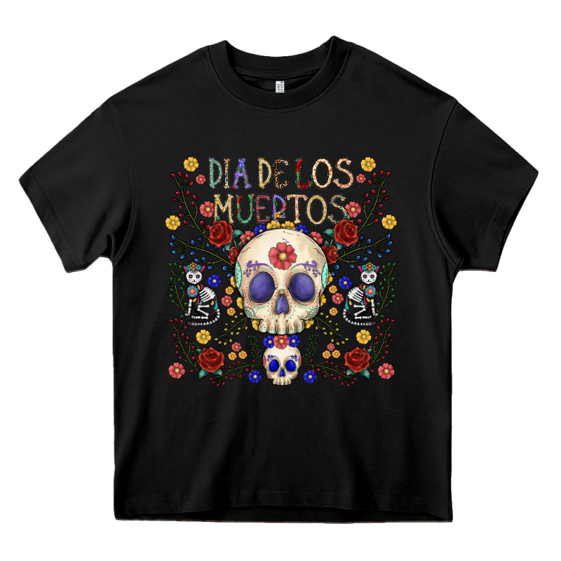 Dia De Los Muertos Heavy Core Tee by CowhideDigitalArt | Teevron