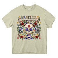 Mossy dia de los muertos Heavy Core Tee - CowhideDigitalArt