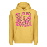 Antique Gold my whole vibes on do not disturb Premium Hoodie - MaliasSmallBusiness
