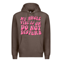 Coffee my whole vibes on do not disturb Premium Hoodie - MaliasSmallBusiness