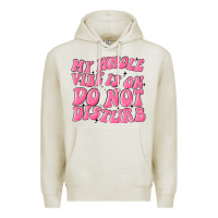 Oatmeal Heather my whole vibes on do not disturb Premium Hoodie - MaliasSmallBusiness