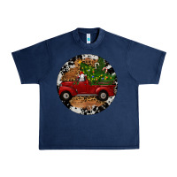 Navy Farm Truck Christmas Urban Heavy Tee - RanaPortraitStore