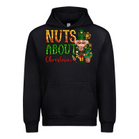 Black Nuts about Christmas Nutcracker Urban Hoodie - NancyCooperArtShop