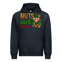 Navy Nuts about Christmas Nutcracker Urban Hoodie - NancyCooperArtShop