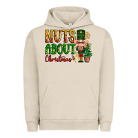 Pigment French Oak Nuts about Christmas Nutcracker Urban Hoodie - NancyCooperArtShop