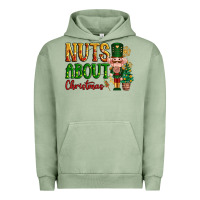 Pigment Oil Green Nuts about Christmas Nutcracker Urban Hoodie - NancyCooperArtShop