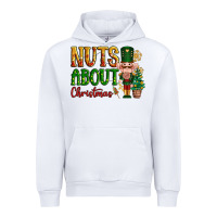 White Nuts about Christmas Nutcracker Urban Hoodie - NancyCooperArtShop