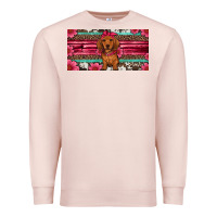 Pale Pink dachshund puppy license plate Premium Sweatshirt - Artiststas
