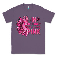 Lavender In October We Wear Pink Sunflower Classic Tee - texasbilliewilder