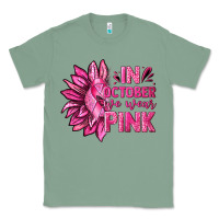 Sage In October We Wear Pink Sunflower Classic Tee - texasbilliewilder