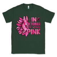 Sports Green In October We Wear Pink Sunflower Classic Tee - texasbilliewilder