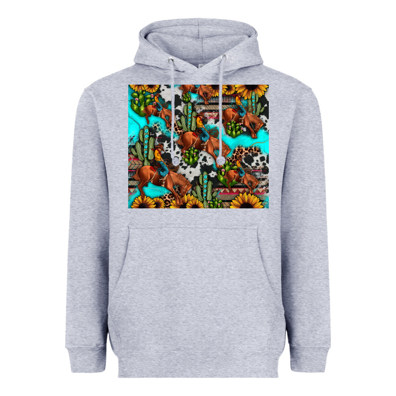 Rodeo Cowboy Tumbler Heavyweight Hoodie by JahusDesignShop | Teevron