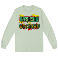 Matcha softball granny with leopard Long Sleeve Tee - Zillion Design Studio