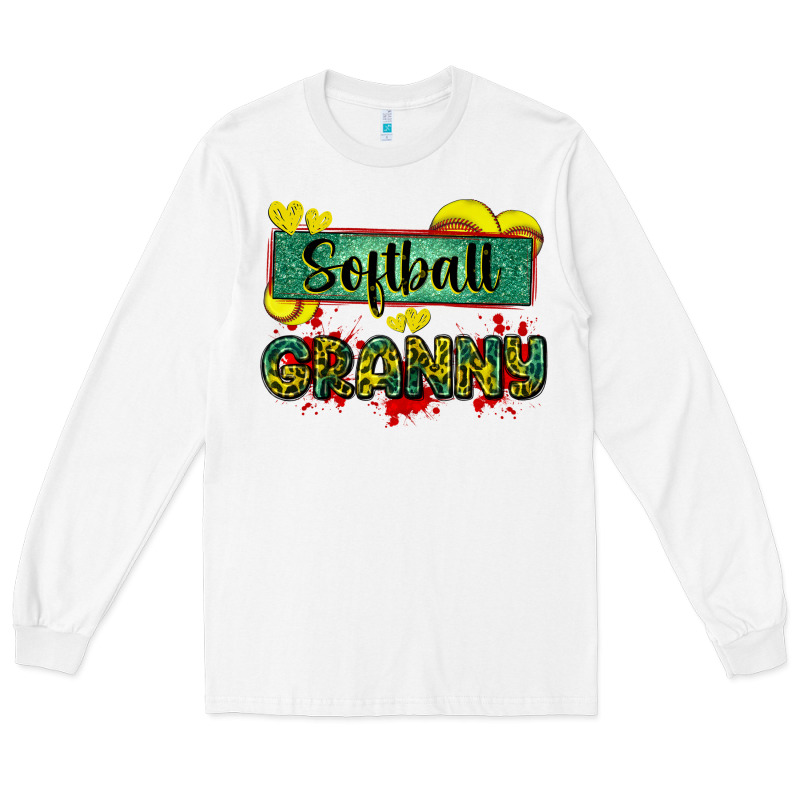 Softball Granny With Leopard Long Sleeve Tee by Zillion Design Studio | Teevron