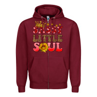 Burgundy sassy little soul Zipper Hoodie - HRA Design Shop