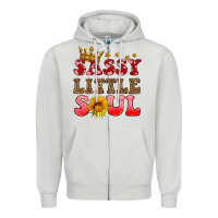 Dove Grey sassy little soul Zipper Hoodie - HRA Design Shop