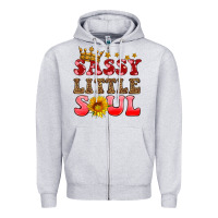 Heather Grey sassy little soul Zipper Hoodie - HRA Design Shop