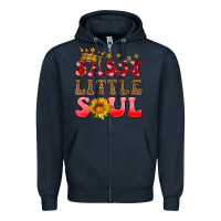 Navy sassy little soul Zipper Hoodie - HRA Design Shop