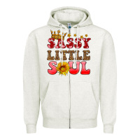 Oatmeal Heather sassy little soul Zipper Hoodie - HRA Design Shop