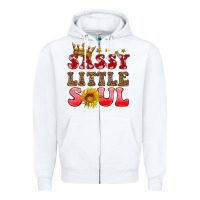 White sassy little soul Zipper Hoodie - HRA Design Shop