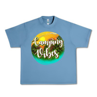 Pebble Blue camping vibes Urban Heavy Tee - texasbilliewilder